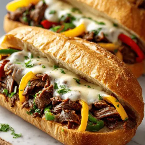 Easy Philly Cheesesteak Sandwiches