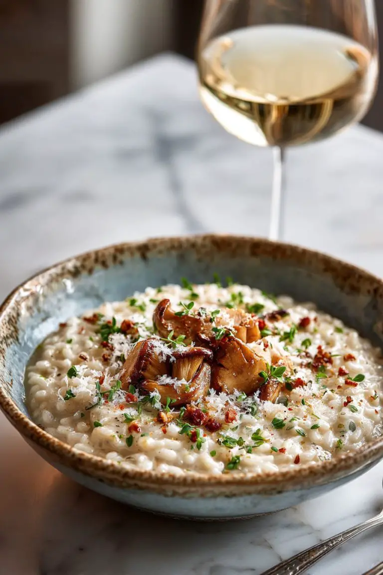 Easy Porcini Mushroom Risotto with Mascarpone