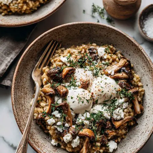 Easy Porcini Mushroom Risotto with Mascarpone
