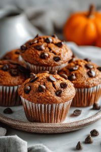 Easy Pumpkin Chocolate Chip Muffins