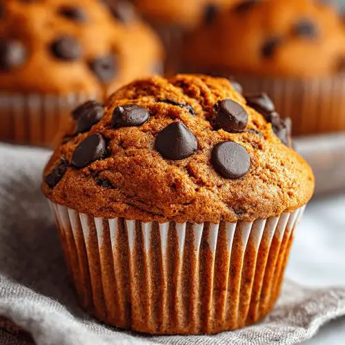 Easy Pumpkin Chocolate Chip Muffins