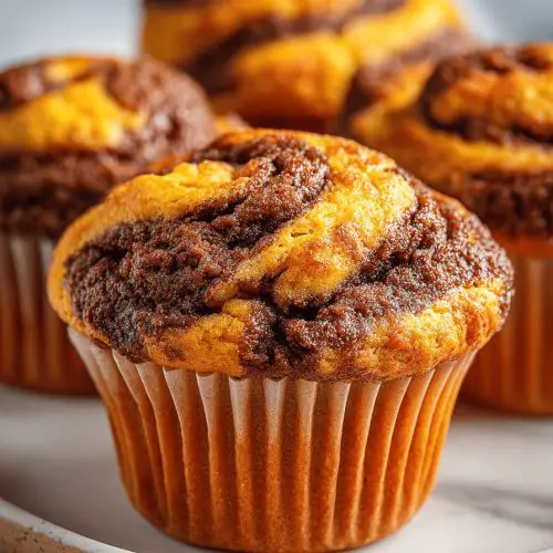 Easy Pumpkin Swirl Muffins