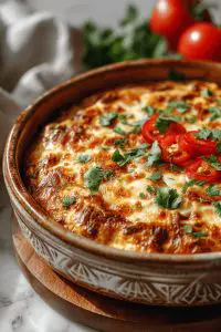 Easy Queso Fajita Casserole