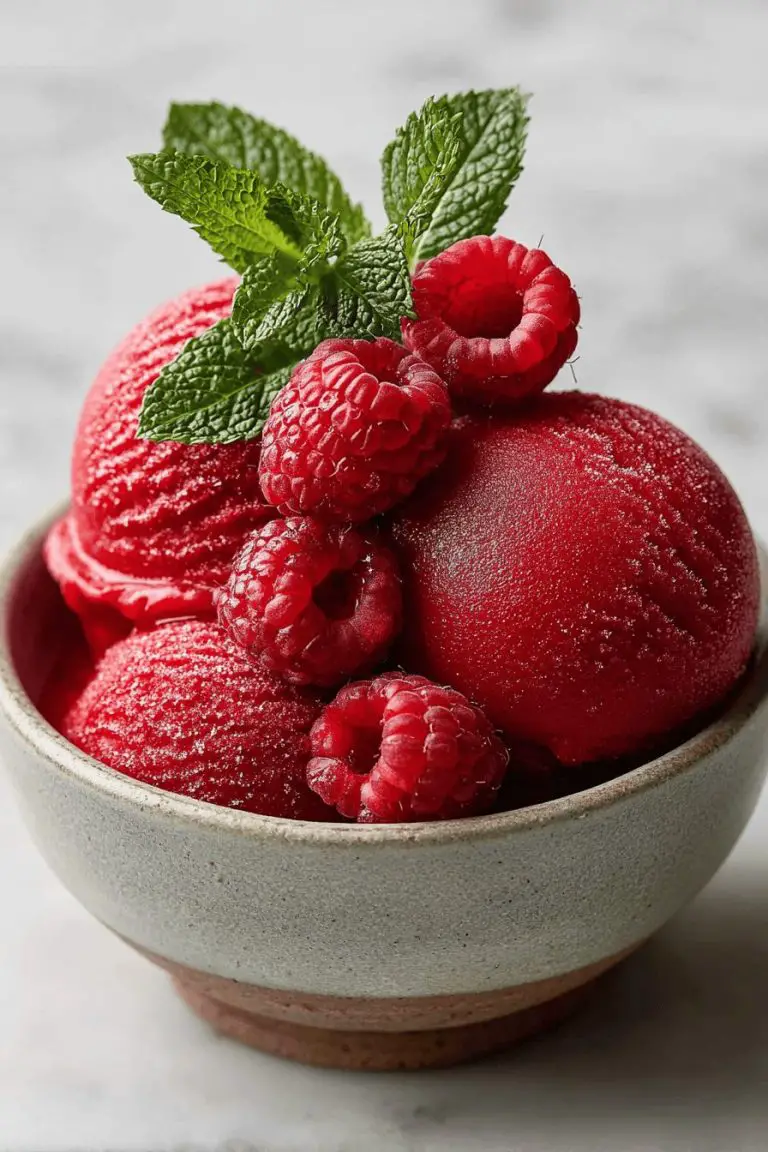 Easy Raspberry Sorbet Recipe
