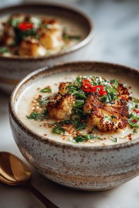 Easy Roasted Cauliflower Soup