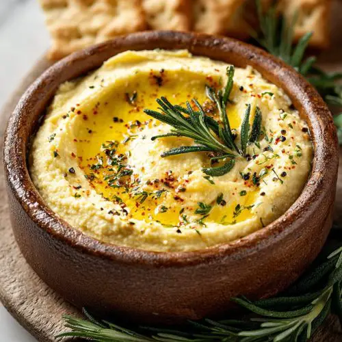 Easy Roasted Garlic Hummus Recipe