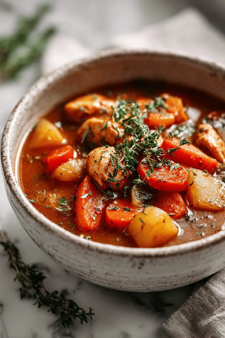 Easy Roasted Vegetable Chicken Stew