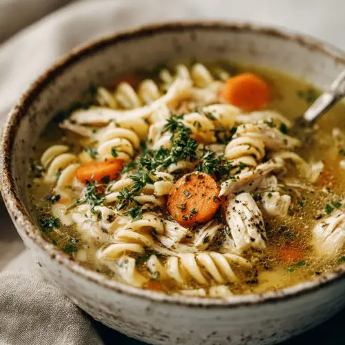 Easy Rotisserie Chicken Noodle Soup