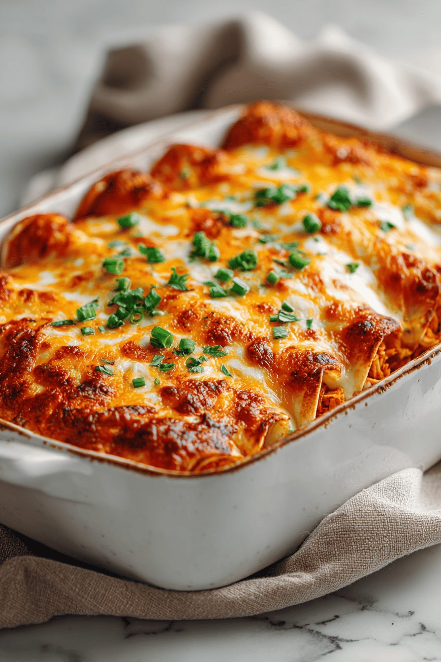 Easy Shredded Chicken Enchiladas
