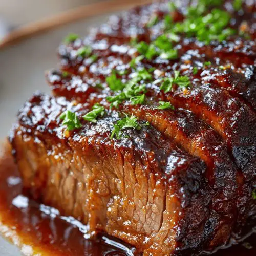 Easy Slow Cooker BBQ Beef Brisket