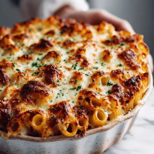 Easy Slow Cooker Baked Ziti