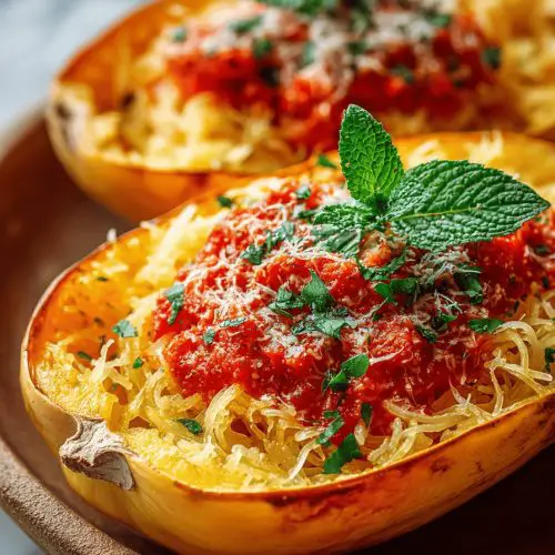 Easy Spaghetti Squash Marinara