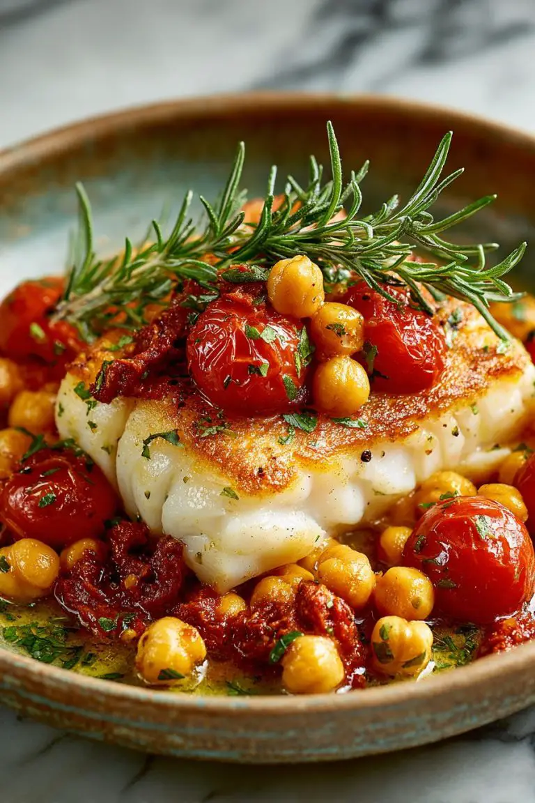 Easy Spanish Cod with Chorizo and Chickpeas
