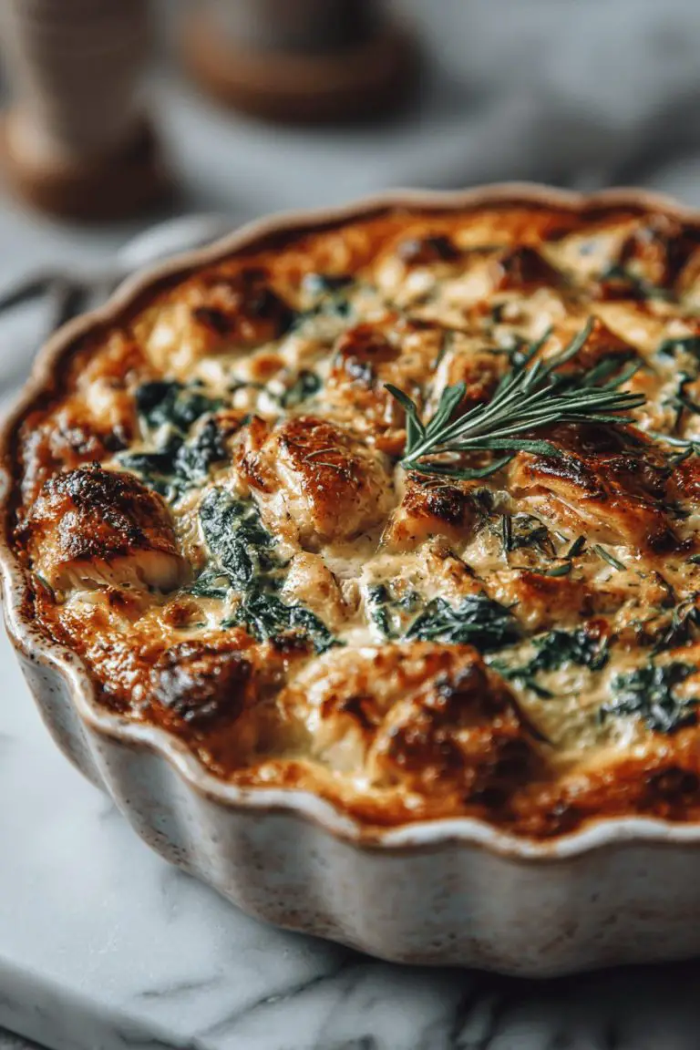 Easy Spinach Chicken Casserole