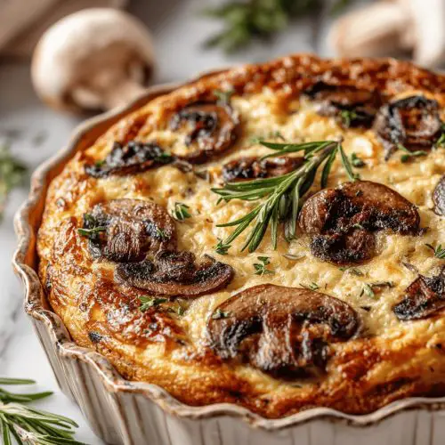 Easy Stuffed Mushroom Casserole