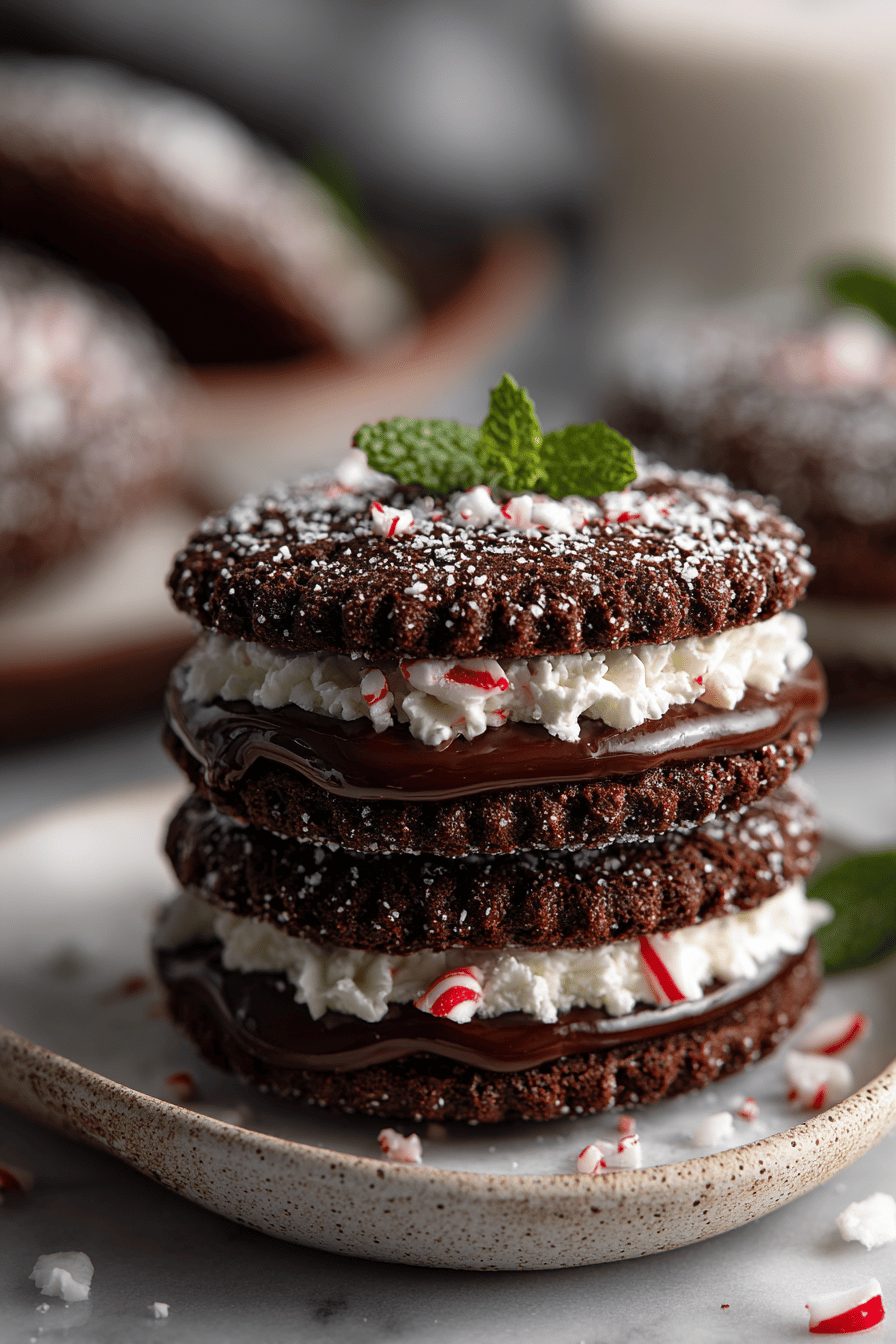 Easy Stuffed Peppermint Cookies