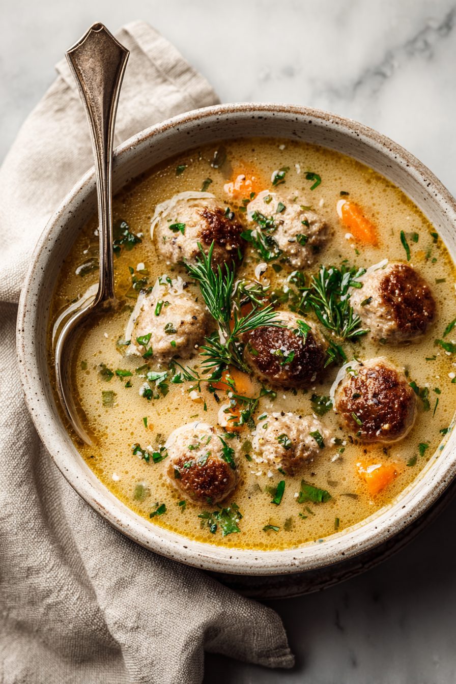 Easy Swedish Meatball Soup Recipe