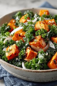 Easy Sweet Potato Kale Salad