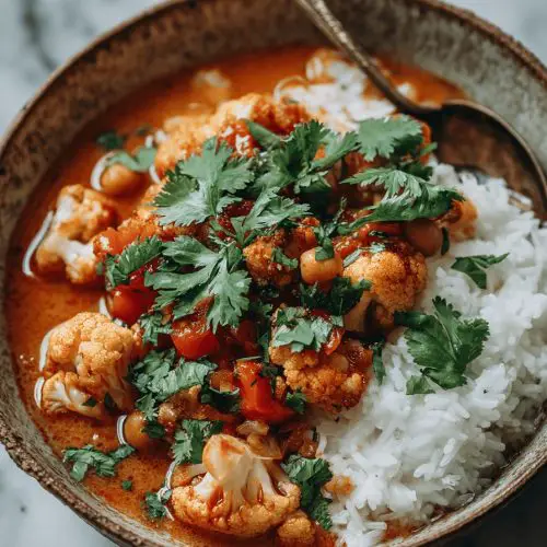Easy Tomato Cauliflower Curry Recipe