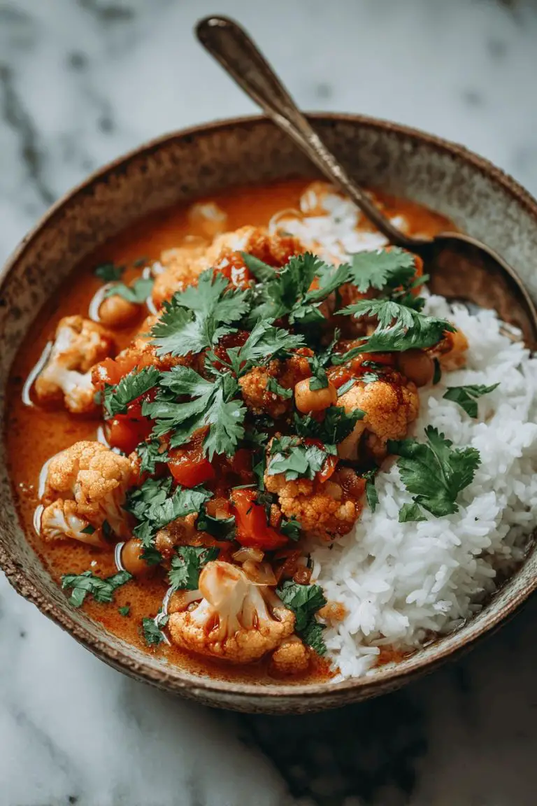 Easy Tomato Cauliflower Curry Recipe