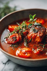 Easy Tomato Garlic Fish Stew