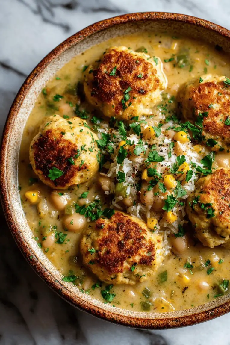 Easy White Chicken Chili with Cornbread