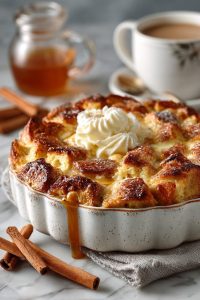 Eggnog Bread Pudding Delight