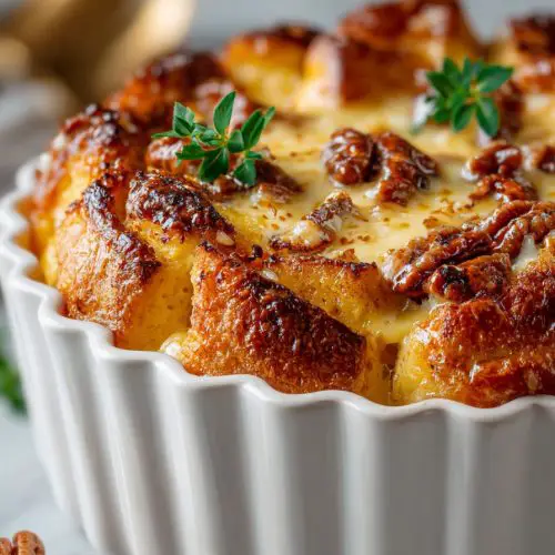 Eggnog Bread Pudding Delight