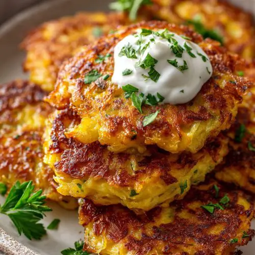 Fried Spaghetti Squash Fritters