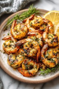 Garlic Herb Grilled Shrimp