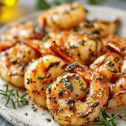Garlic Herb Grilled Shrimp