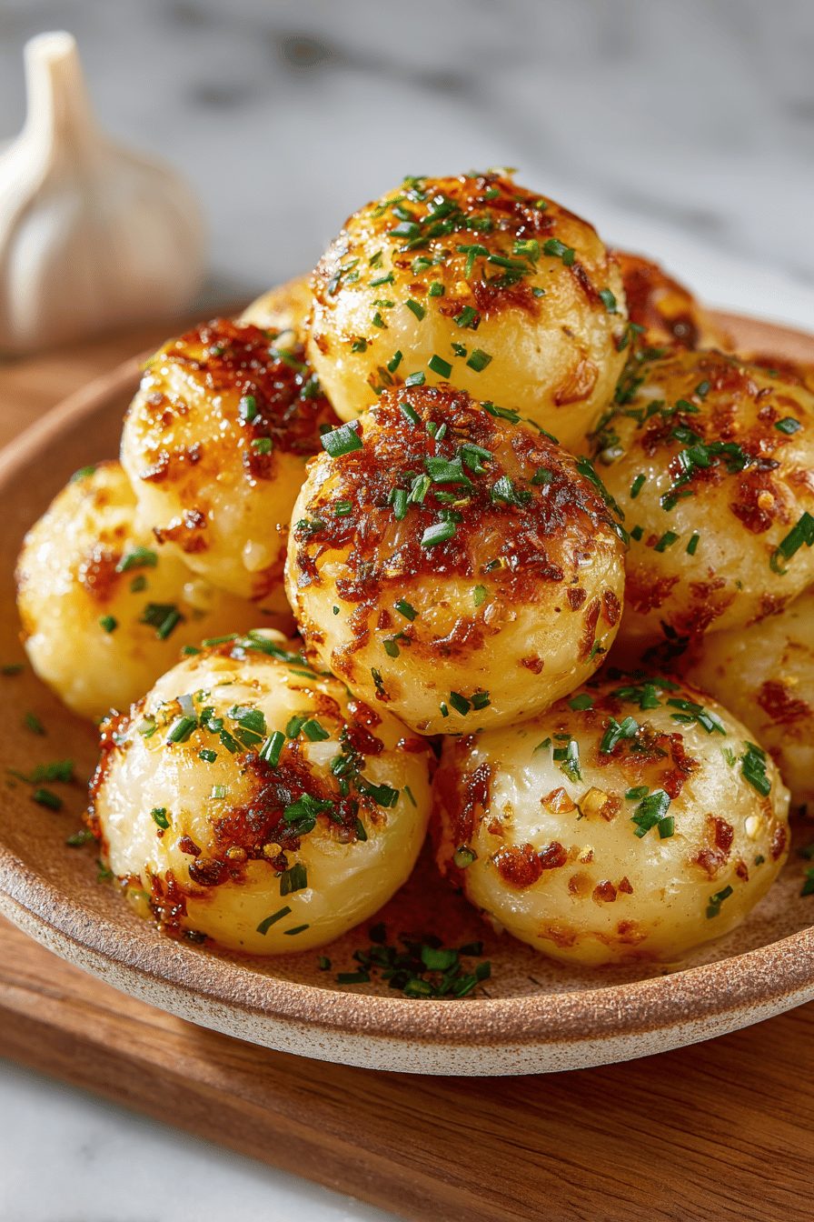 Garlic Potato Pops Recipe