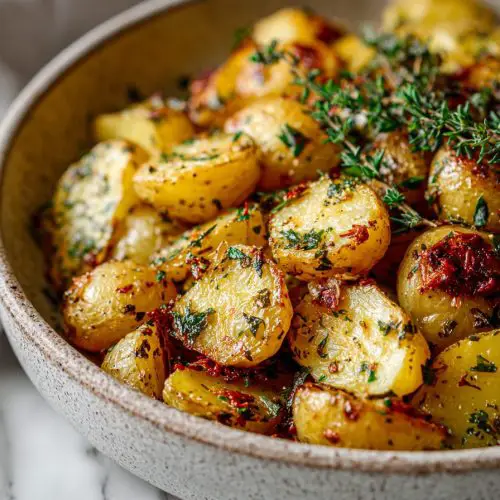 Garlic Skillet Potatoes Recipe