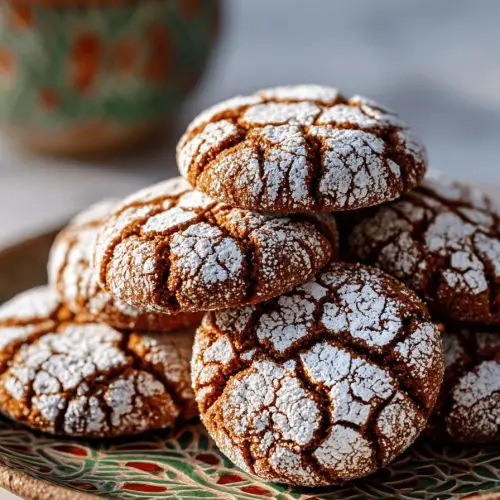 Gingerbread Crinkle Cookies Recipe