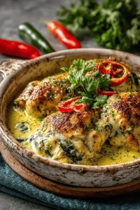 Green Chili Cheese Chicken Delight