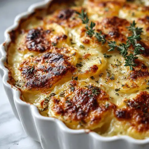 Gruyere Scalloped Potatoes Delight