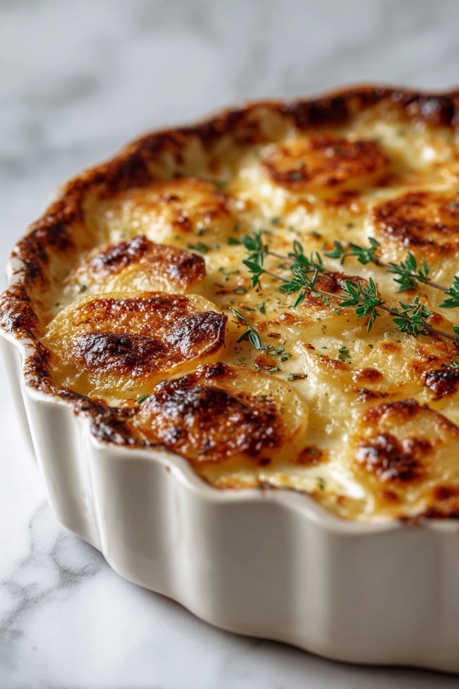 Gruyere Scalloped Potatoes Delight