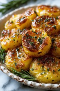 Honey Butter Smashed Potatoes