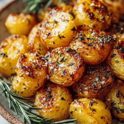 Honey Butter Smashed Potatoes