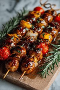 Honey Mustard Chicken Skewers