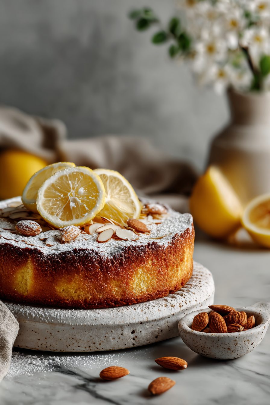 Lemon Almond Flourless Cake Recipe