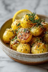 Lemon Butter Roasted Potatoes
