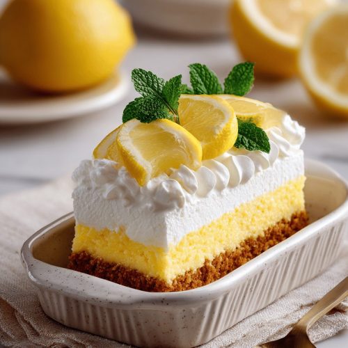 Lemon Refrigerator Cake Recipe