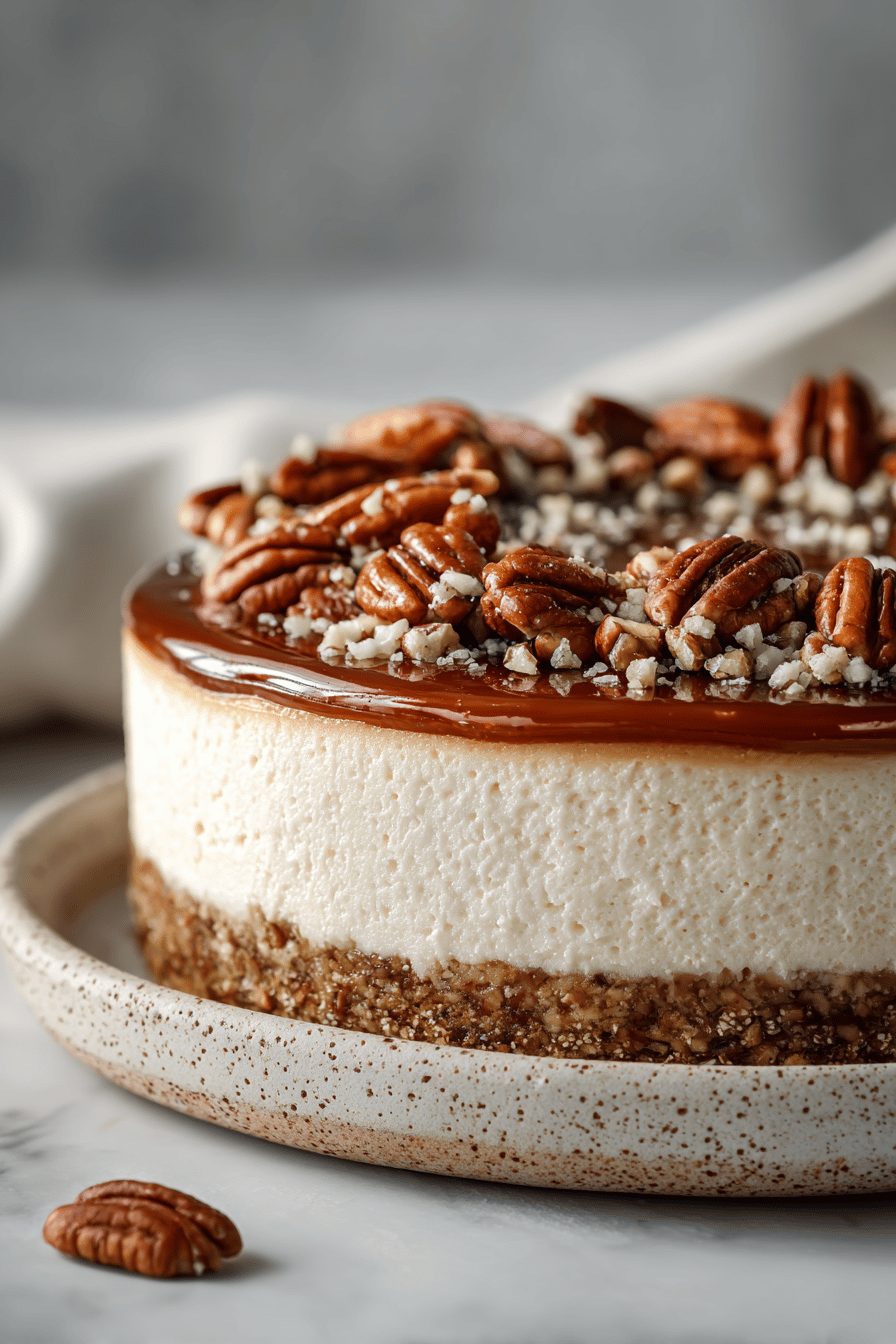 No-Bake Pecan Pie Cheesecake