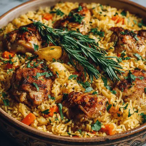 One-Pan Chicken and Rice Recipe