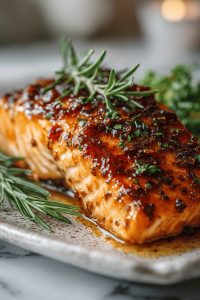 Oven-Baked Honey Mustard Salmon