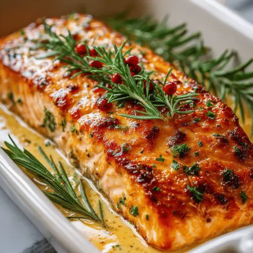 Oven-Baked Honey Mustard Salmon