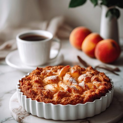 Peach Cobbler Coffee Cake Recipe