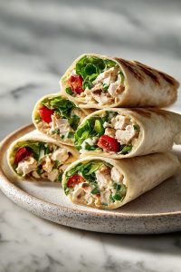 Peanut Chicken Salad Wraps