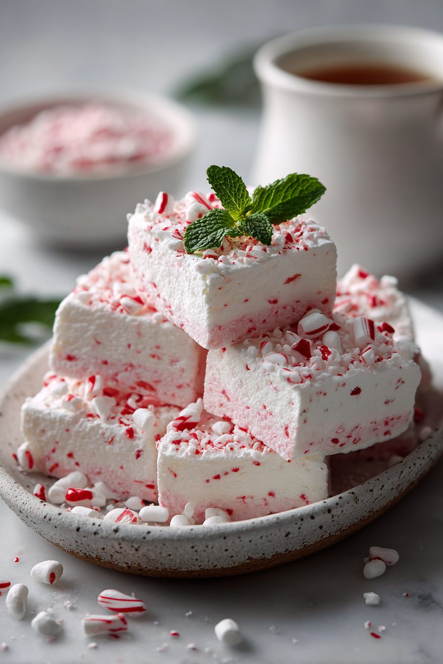 Peppermint Marshmallow Treats